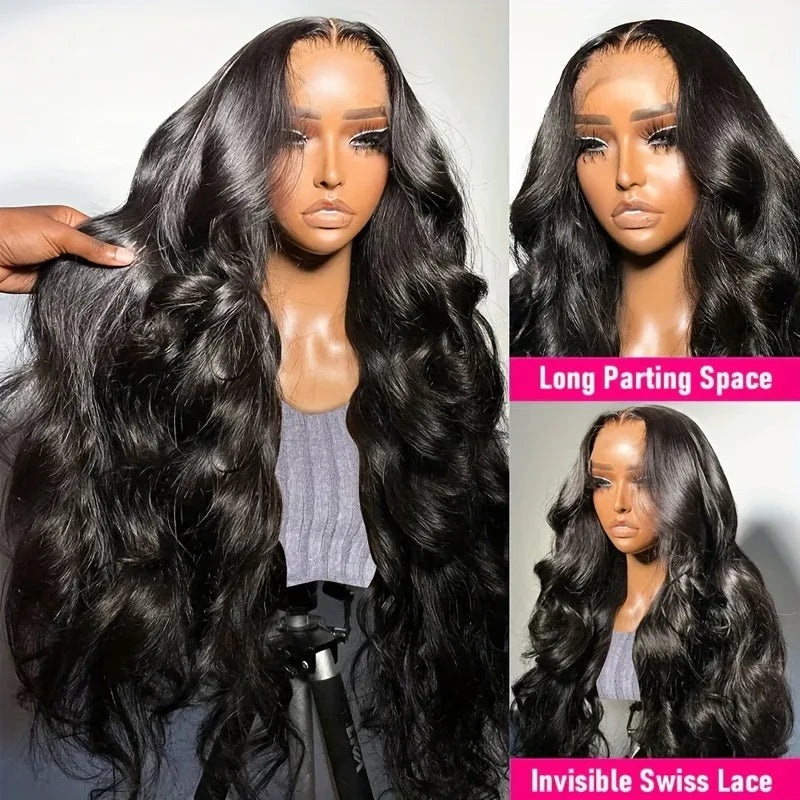 200 Density 13x4 Glueless Body Wave Lace Front Human Hair Wigs