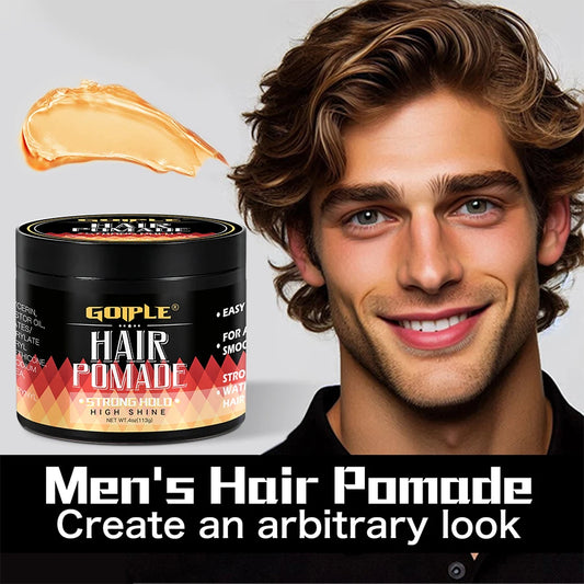 113g Men Hair Pomade High Shine Hair Styling Gel Wax Cream