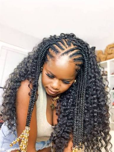 Half-Up Half-Down Braids