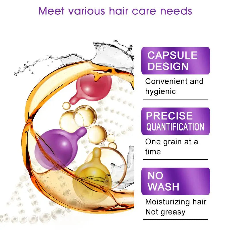 Mix Vitamin Capsule Hair Treatment Oil