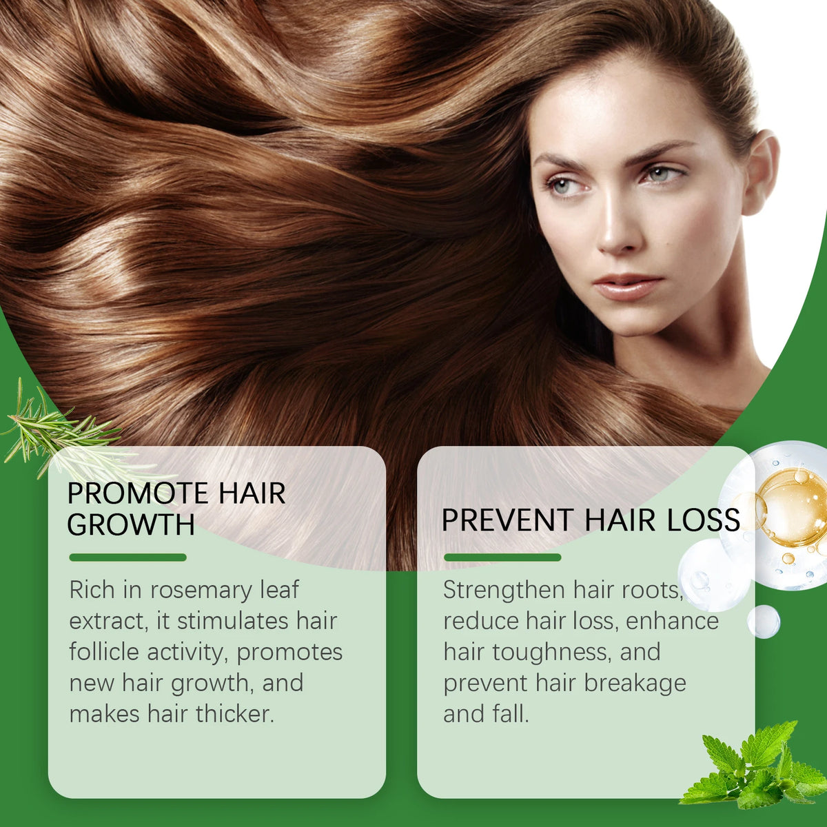 Hair Growth Spray with Rice Water Hair Care Oil