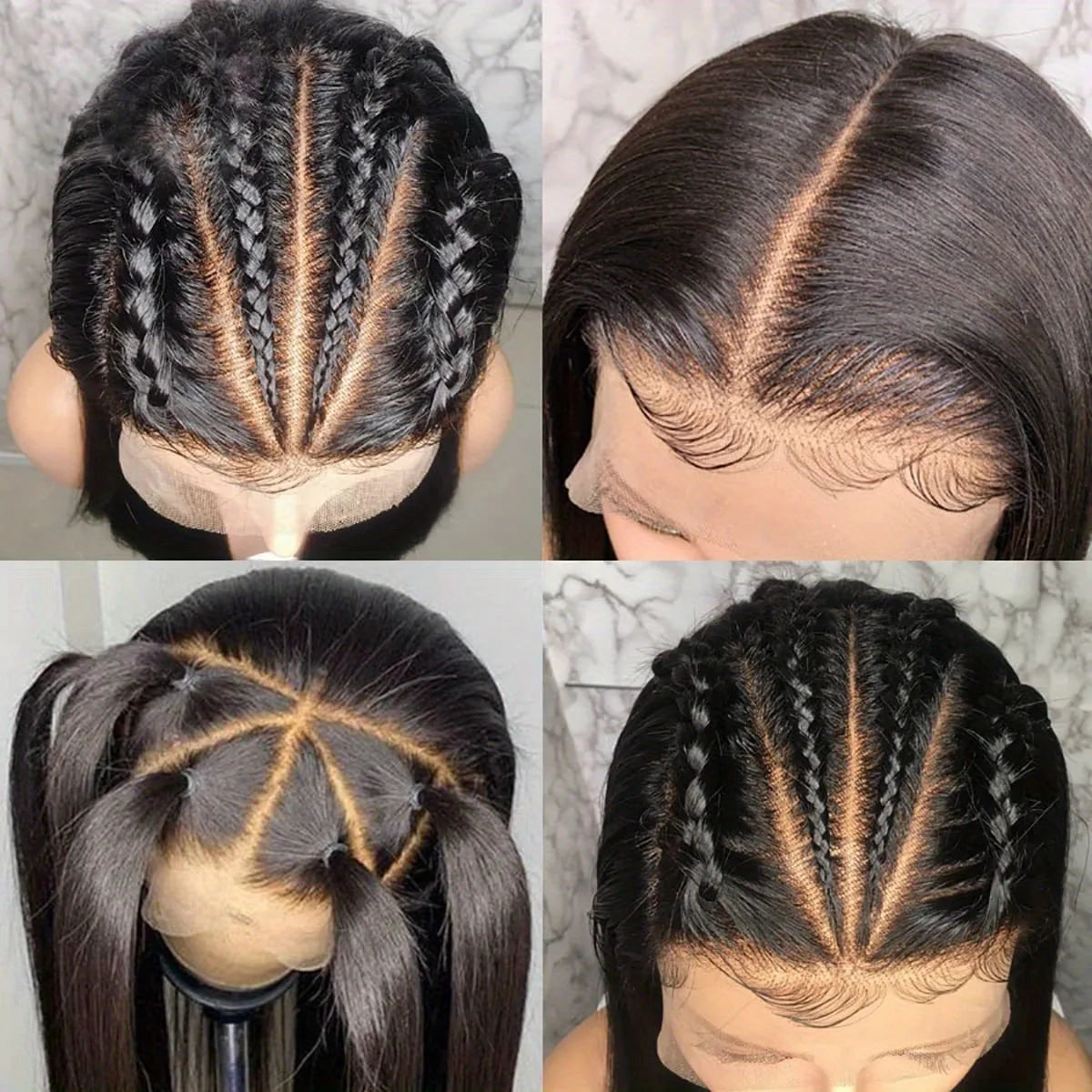 200 Density 13x4 Glueless Body Wave Lace Front Human Hair Wigs