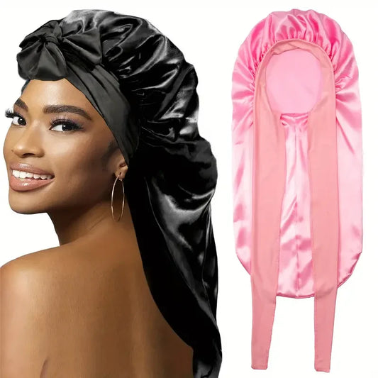 Silky Sleep Bonnet for Straight & Curly Hair