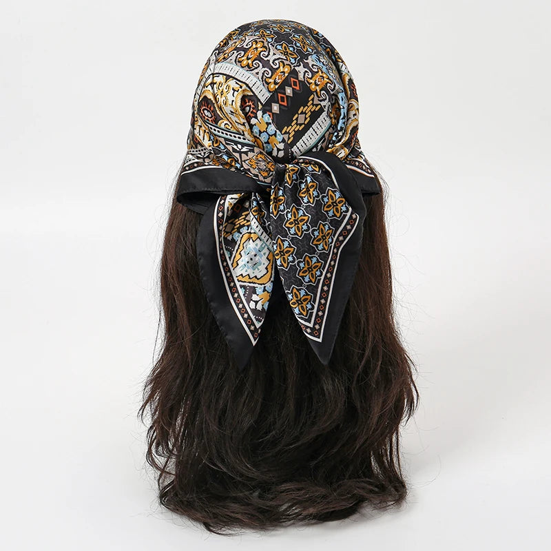 Summer Beach 70*70cm Square Silk Fashion Luxury Scarves