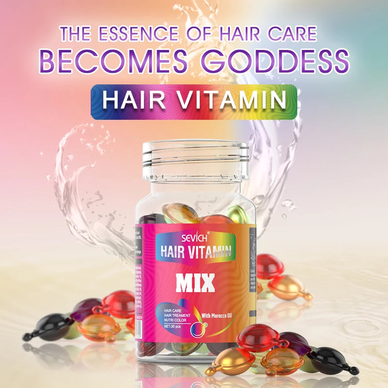 Mix Vitamin Capsule Hair Treatment Oil