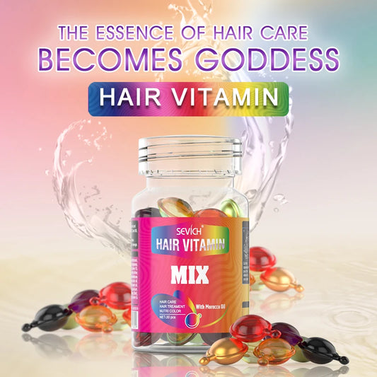 Mix Vitamin Capsule Hair Treatment Oil