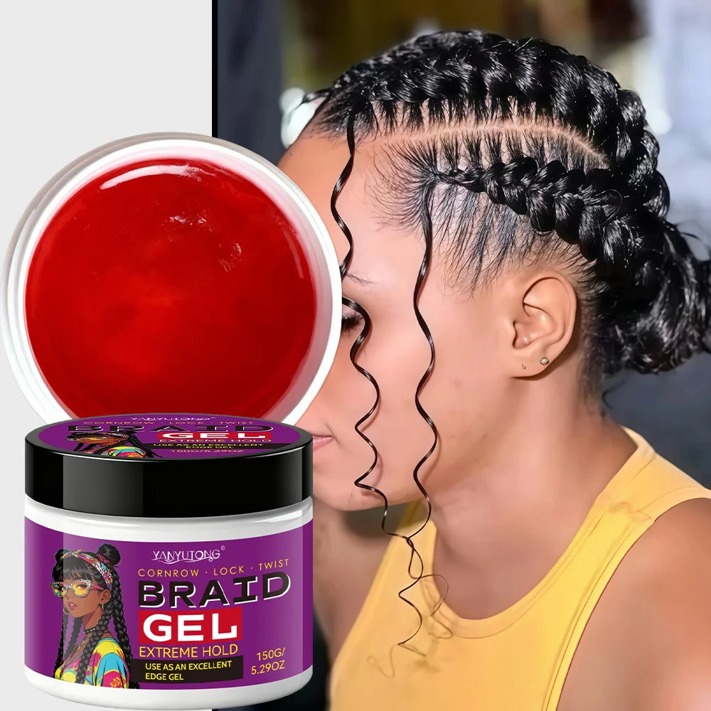 Styling Broken Hair Frizz & Edges, Braiding Gel