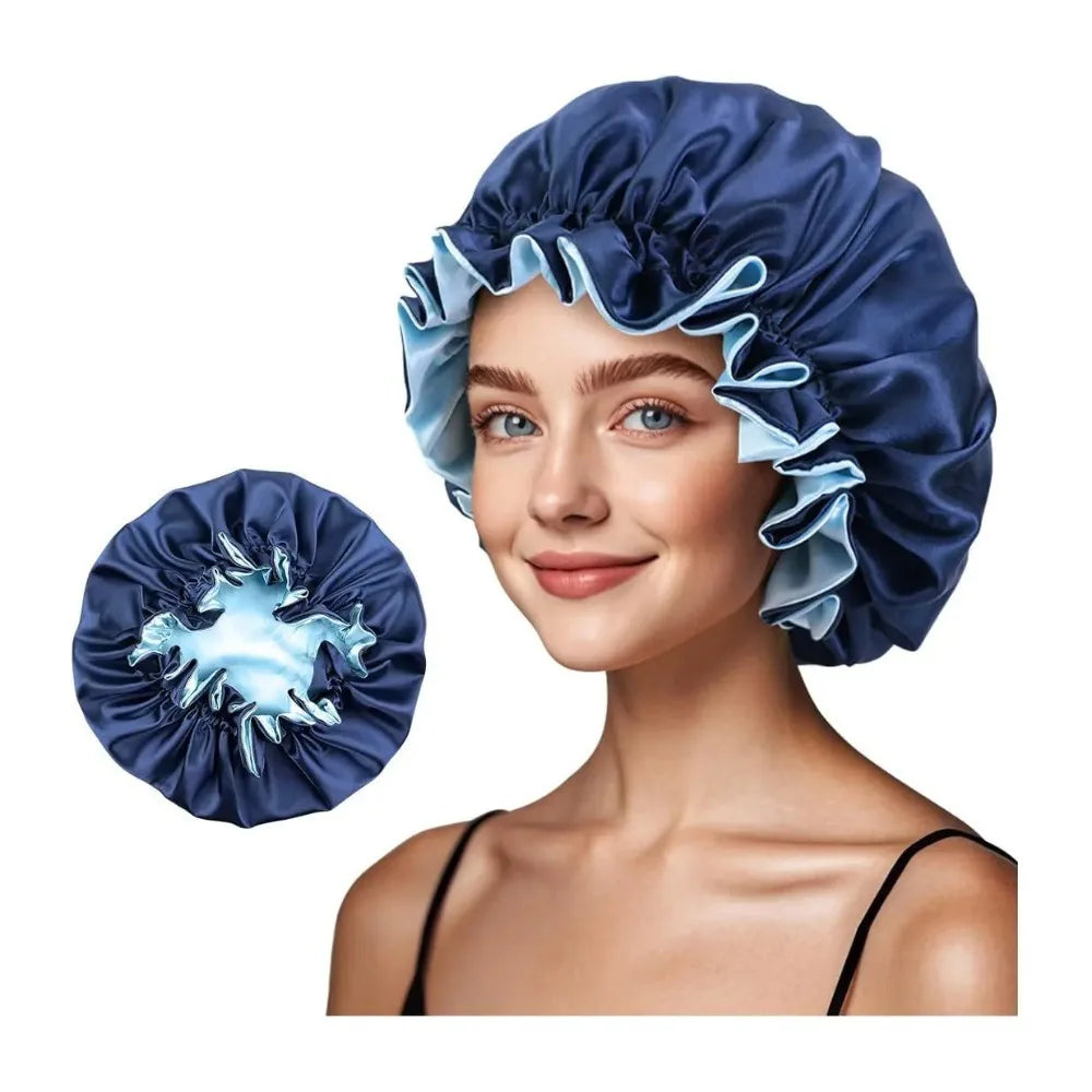 Double Layer Silk Satin Bonnet