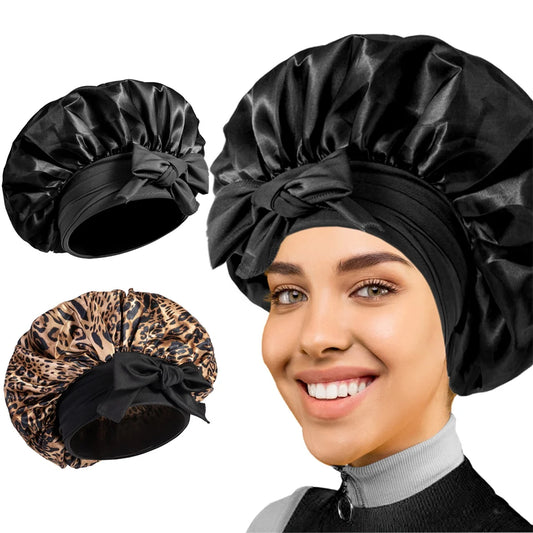 Women Smooth Silk Multi-Use Hair Bonnet
