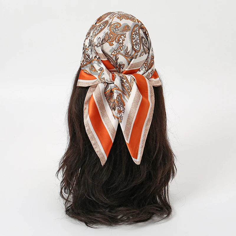 Summer Beach 70*70cm Square Silk Fashion Luxury Scarves