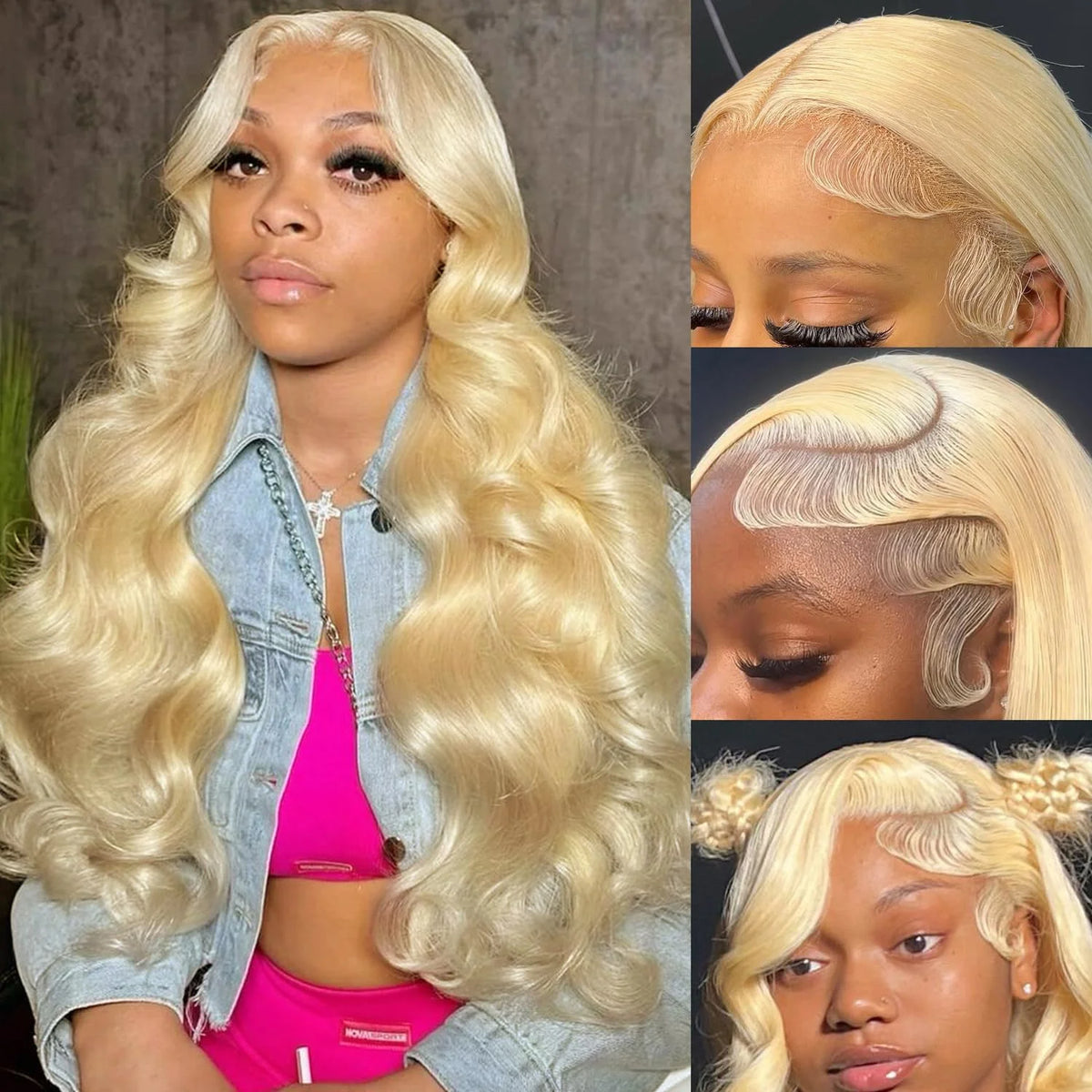 613 13x6 Blonde Lace Frontal Wigs for Women