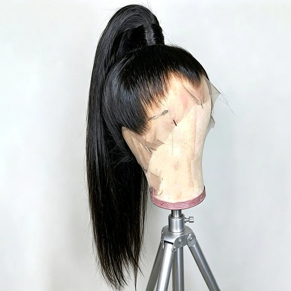 360 Hd Full Pre Plucked Bone Straight Human Hair Lace Wigs