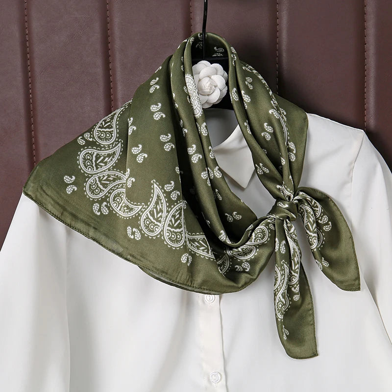 Summer Beach 70*70cm Square Silk Fashion Luxury Scarves
