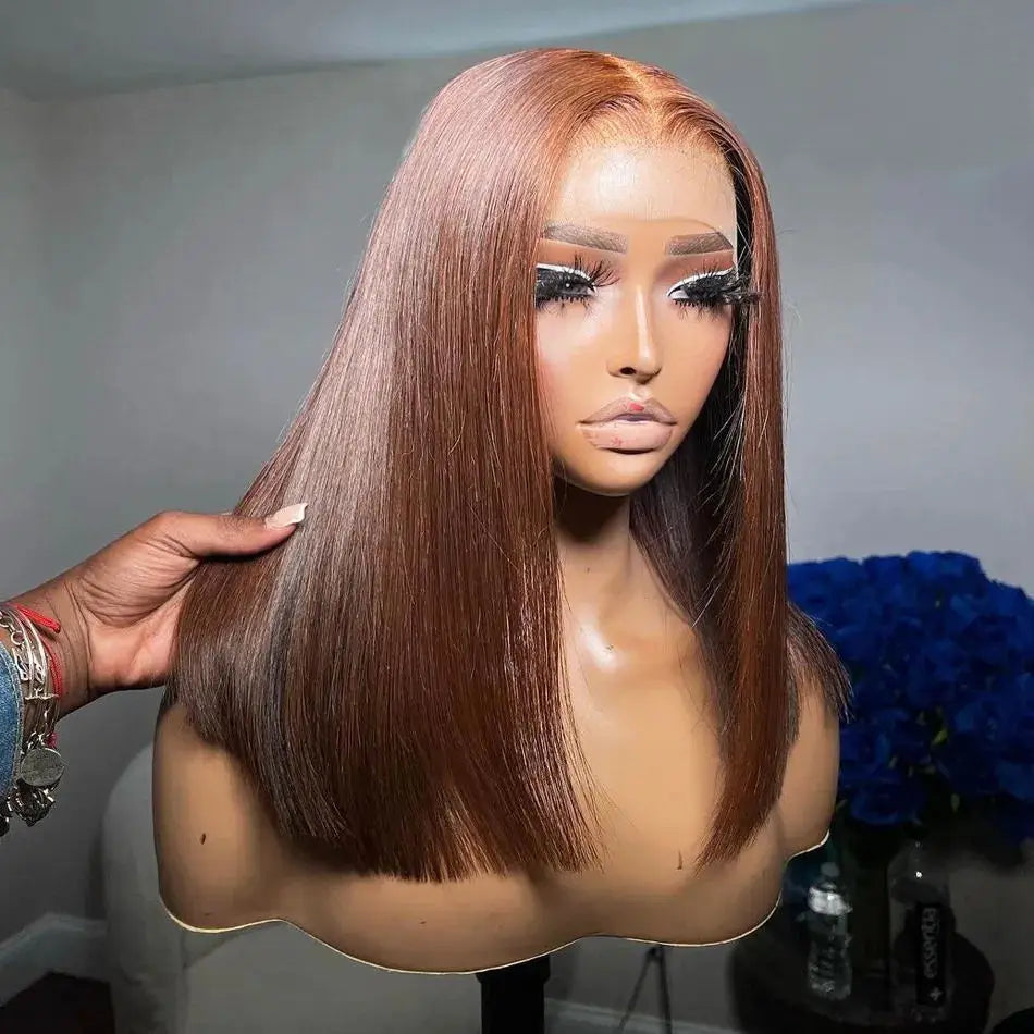 13x4 Transparent Lace Frontal Wigs Bob HairWig