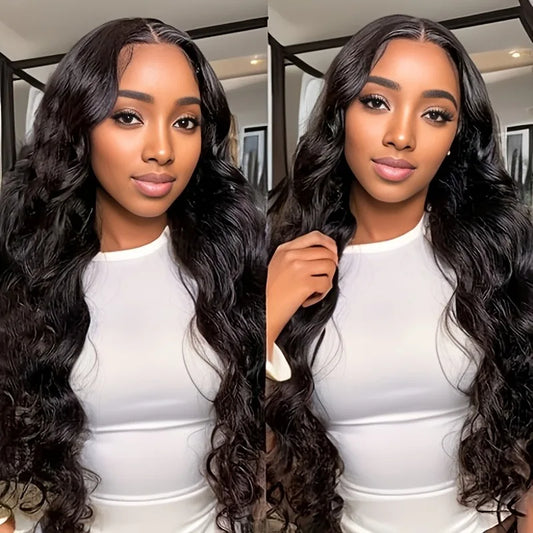 200 Density 13x4 Glueless Body Wave Lace Front Human Hair Wigs