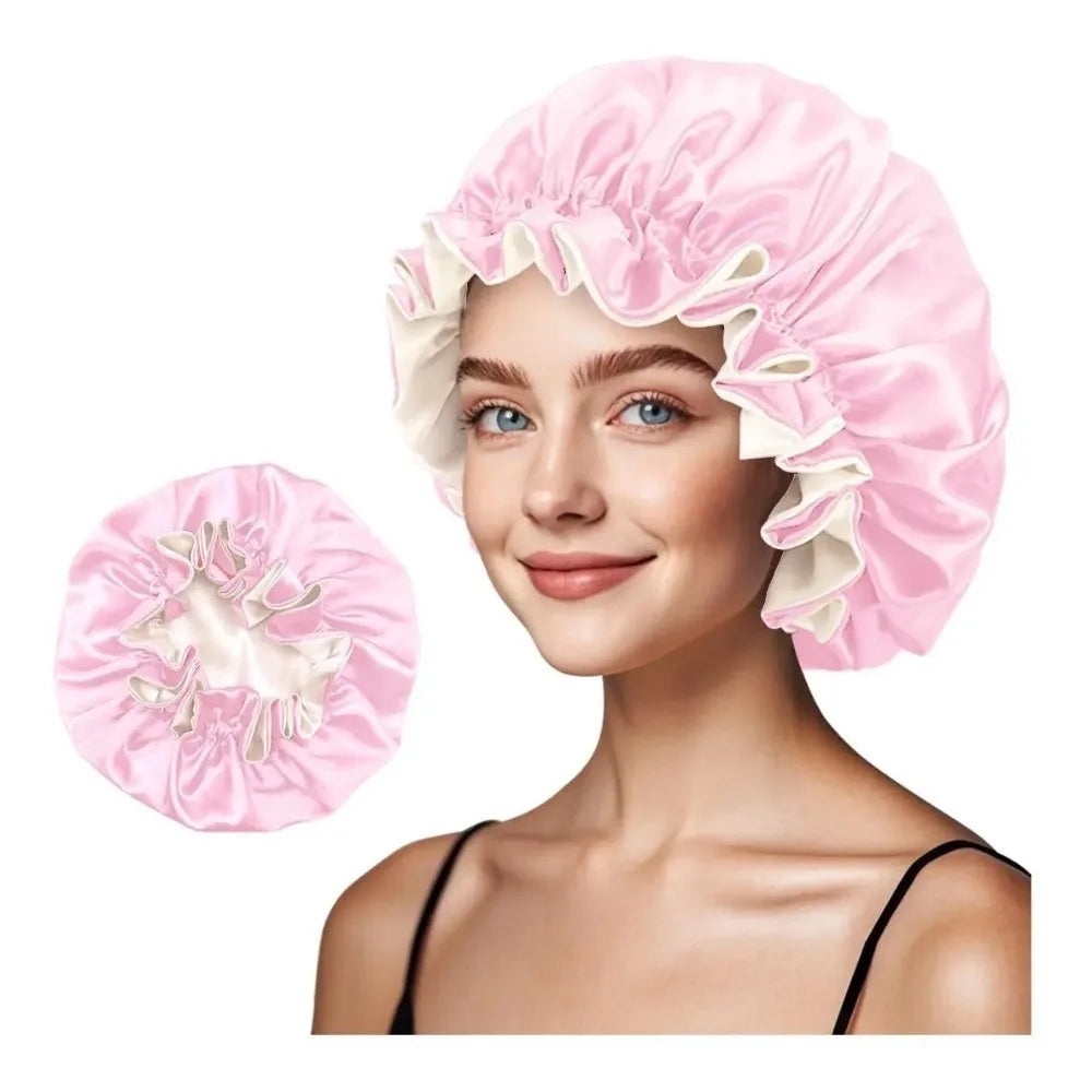 Double Layer Silk Satin Bonnet