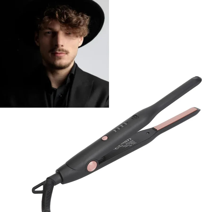 2-in-1, Adjustable Temperature Mini Hair Straightener