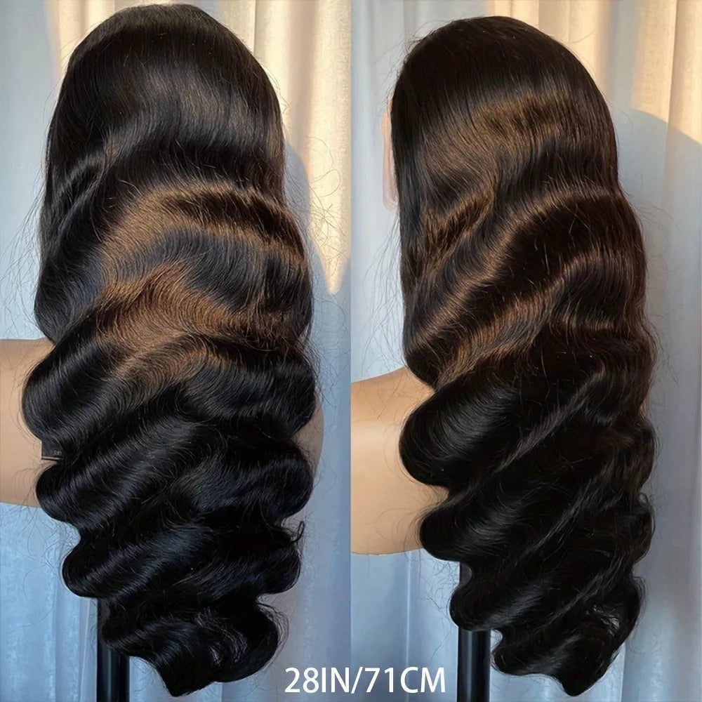 200 Density 13x4 Glueless Body Wave Lace Front Human Hair Wigs