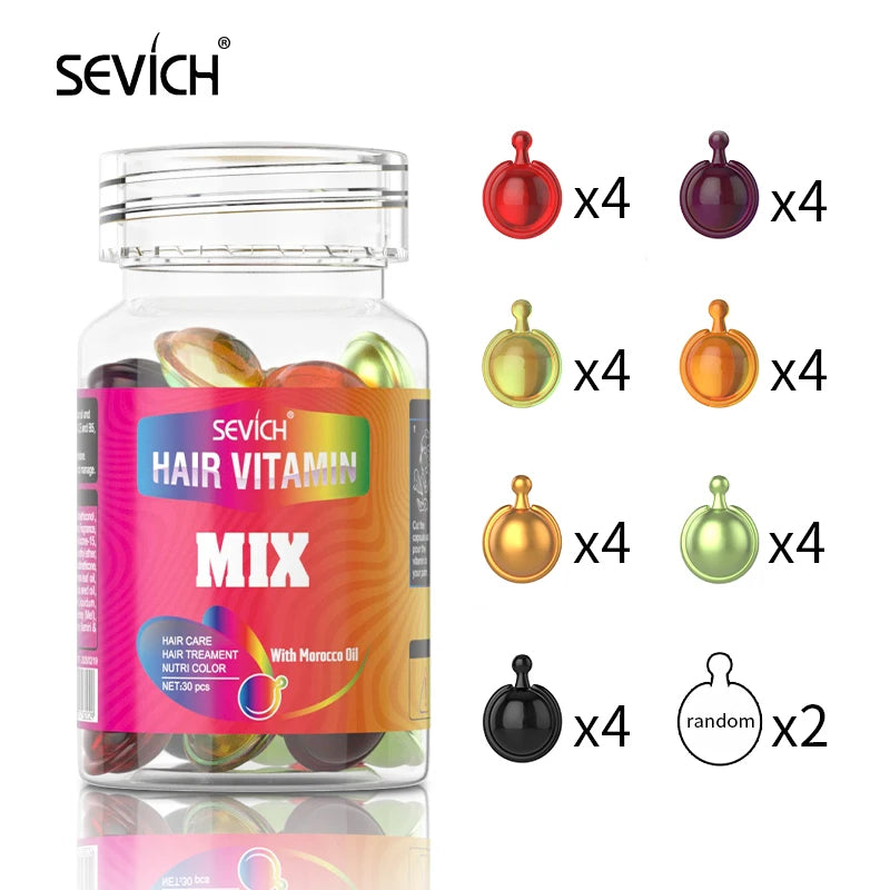 Mix Vitamin Capsule Hair Treatment Oil