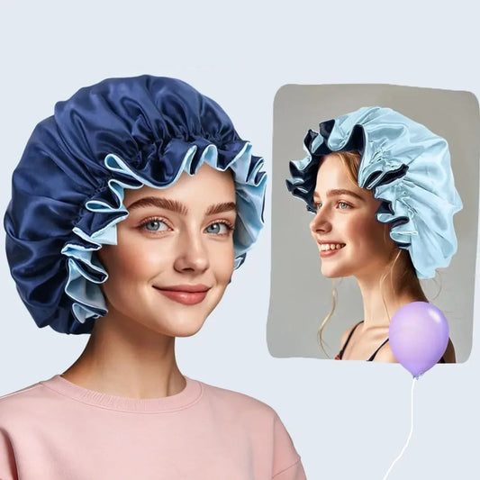 Double Layer Silk Satin Bonnet
