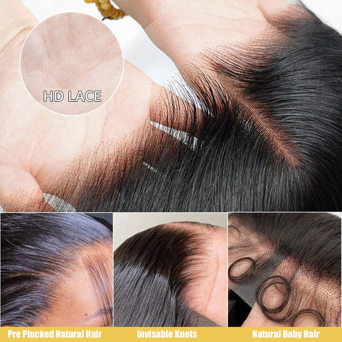 13x6 HD Lace Human Hair Wig