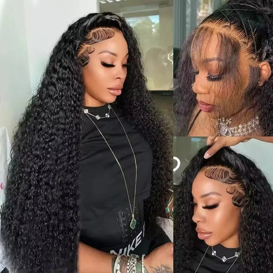 200% Density 13x6 13x4 Deep Wave Hd Lace Frontal Wigs