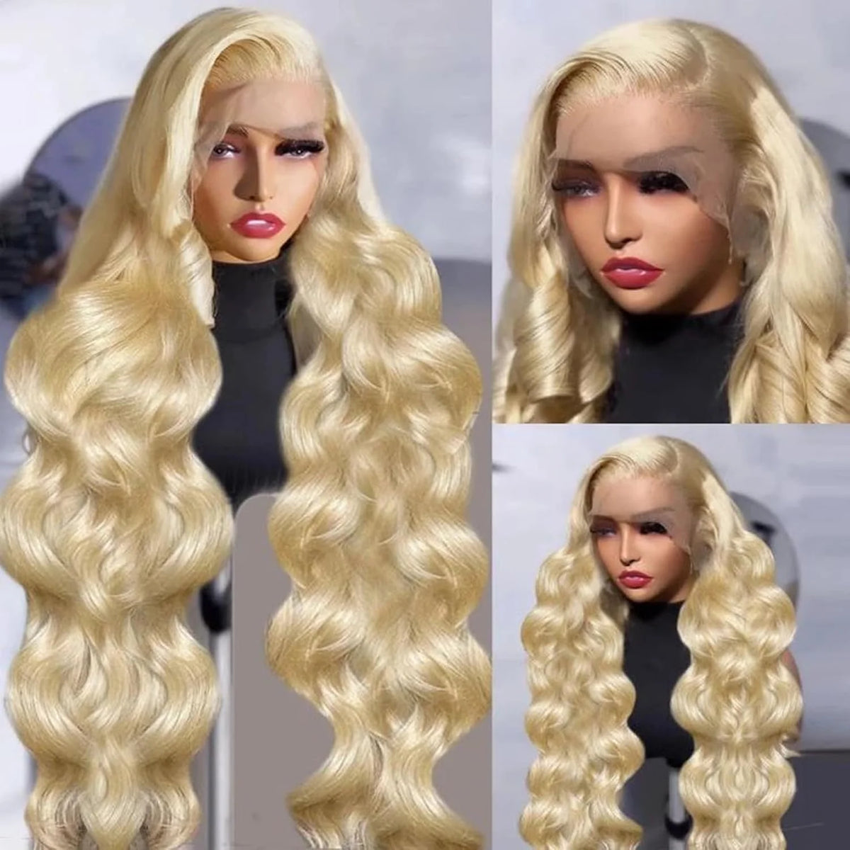 613 13x6 Blonde Lace Frontal Wigs for Women