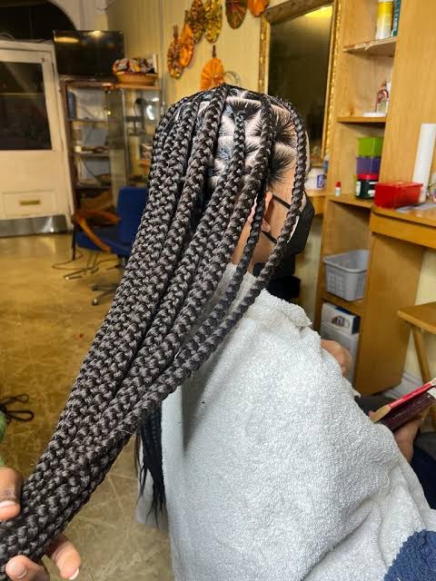 Large Knotless Braids