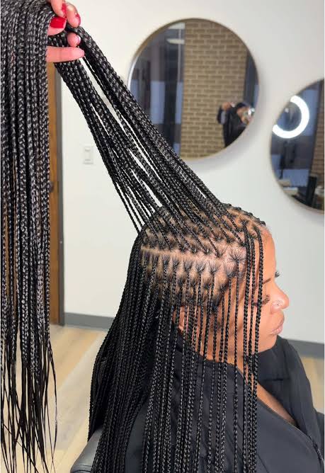 Small Knotless Braids