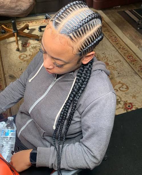 Straight-Back Cornrows (2-4)